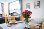 The kitchen and dining area